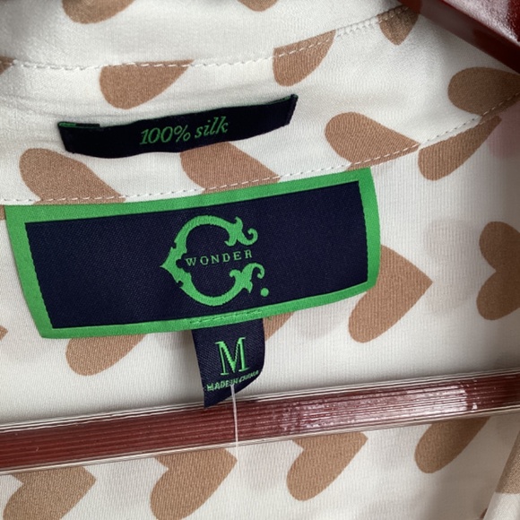 Silk Button Down Blouse size M - Picture 5 of 11